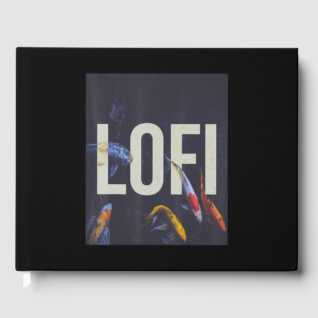 Lofi Hip hop Tokyo Japan Koi Fish Gästböcker (Framsida)