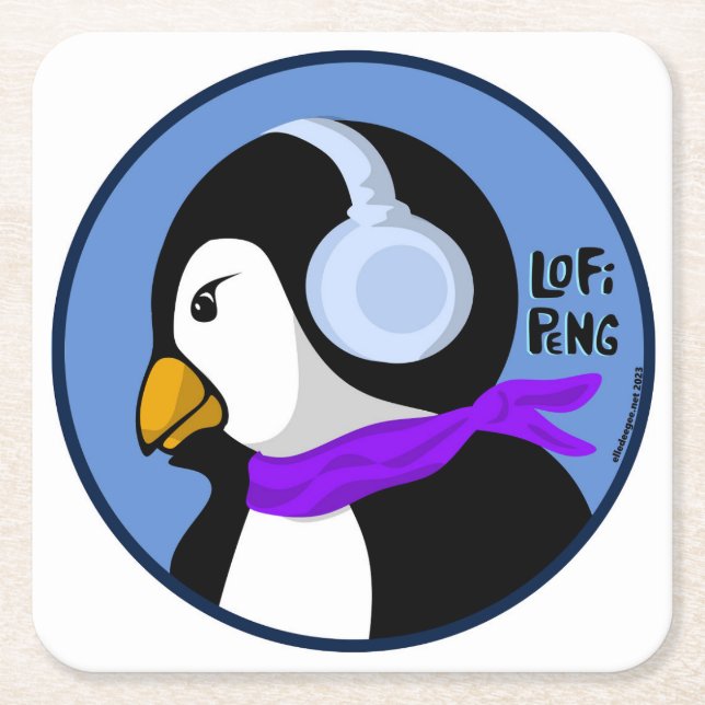 Lofi Peng Underlägg Papper Kvadrat (Framsidan)