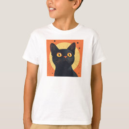 Lofi Style Black Cat T Shirt