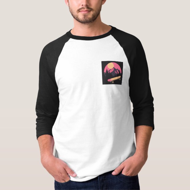 lofi style skateboard t shirt (Framsida)