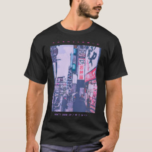 lofi tokyo, japanestesisk, 8bit japan, ångvåg t shirt