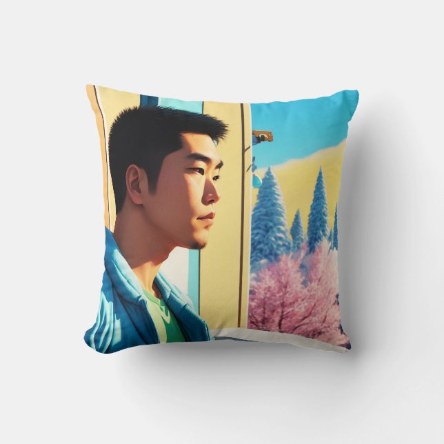 Lofi Winter Helgdag Hunk 03 Kudde (Framsida)