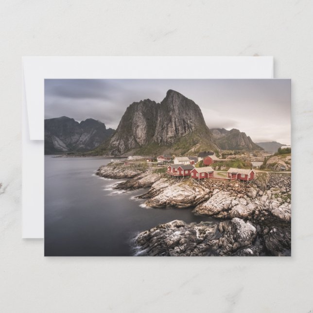 Lofoten Fishing Village Hamnoya Card (Framsida)