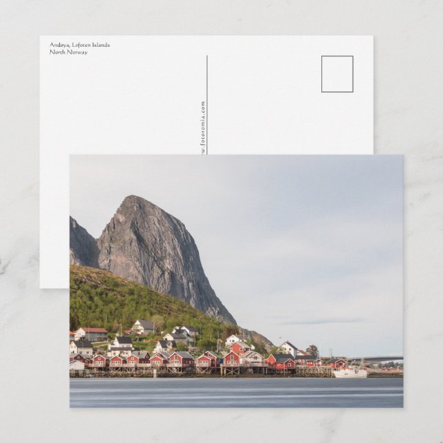 Lofoten Fishing Village Vykort (Fram/baksida)