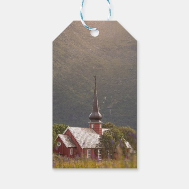 Lofoten Flakstad Church Presentetikett (Framsidan)