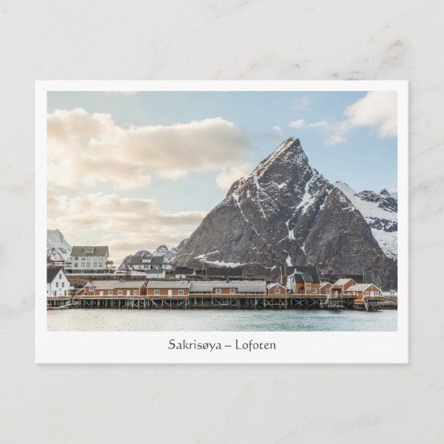 Lofoten Islands Fishing Village Vykort (Framsida)