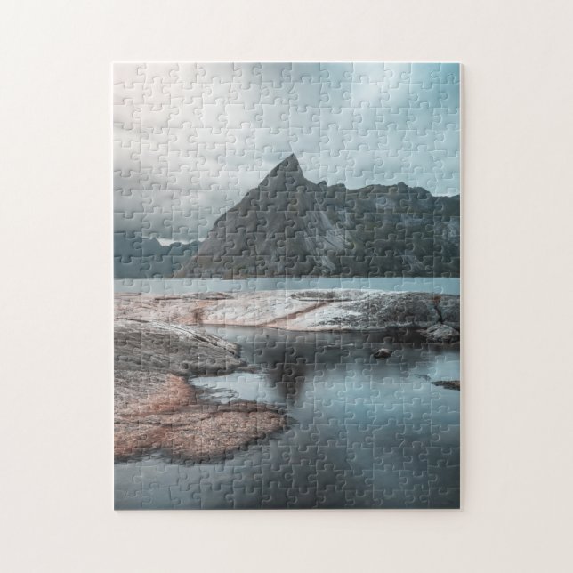 Lofoten Islands Mountain Pussel (Vertikal)