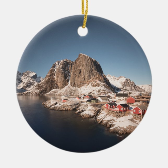 Lofoten Islands Norge Julgransprydnad Keramik (Framsidan)