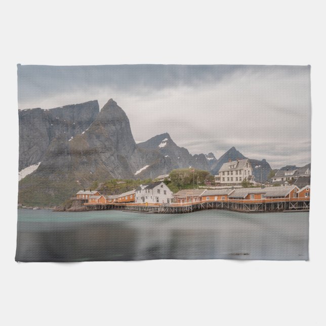 Lofoten Islands Norge Kökshandduk (Horisontell)