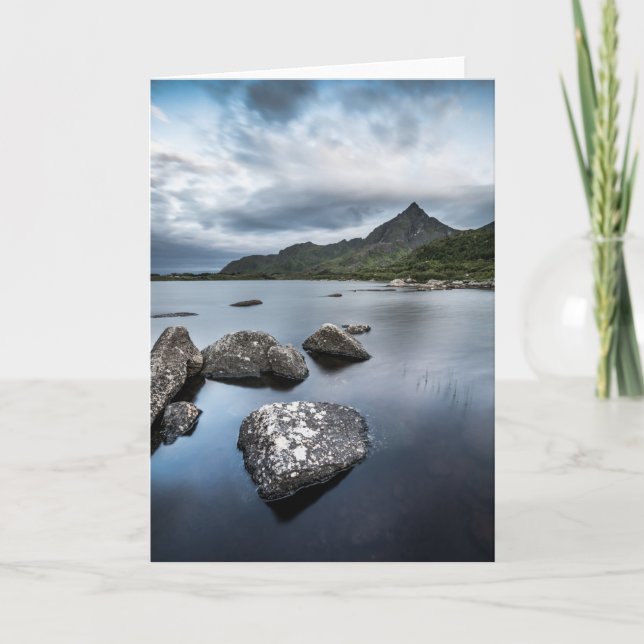 Lofoten Islands Norge Ligcape Photo Kort (Framsida)