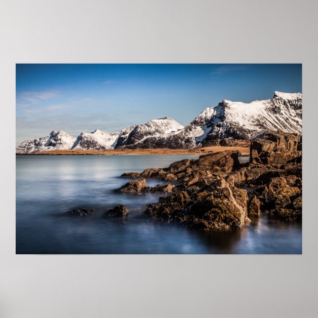 Lofoten Islands Norge liggande Poster (Framsidan)