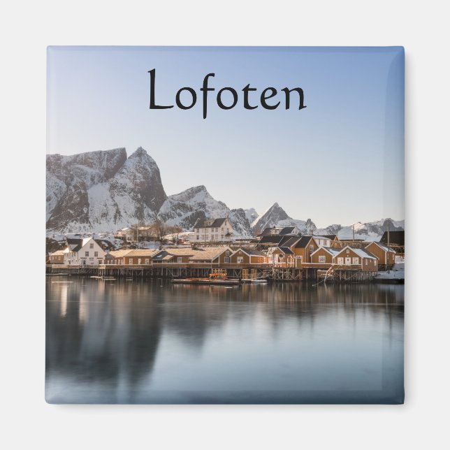 Lofoten Islands Norge Magnet (Framsidan)