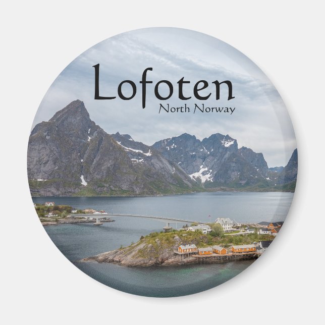 Lofoten Islands Norge Magnet (Framsidan)
