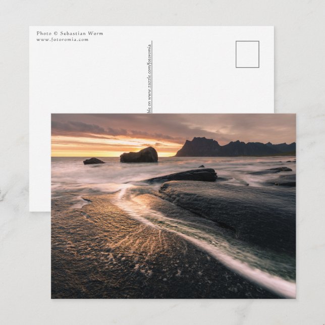 Lofoten Islands Norge Vykort (Fram/baksida)