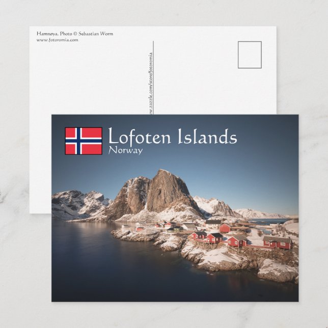 Lofoten Islands Norge Vykort (Fram/baksida)