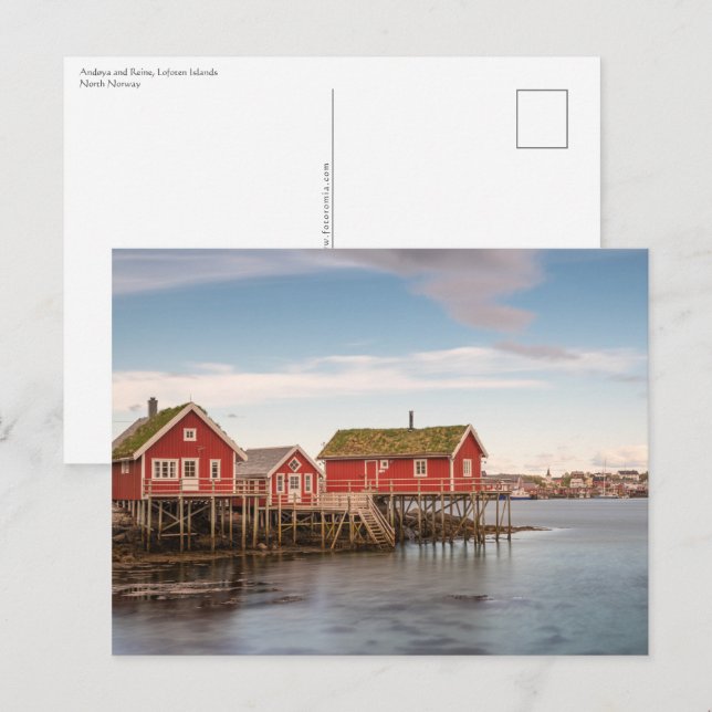 Lofoten Islands Norge Vykort (Fram/baksida)