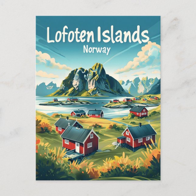 Lofoten Islands Norge Vykort (Framsida)