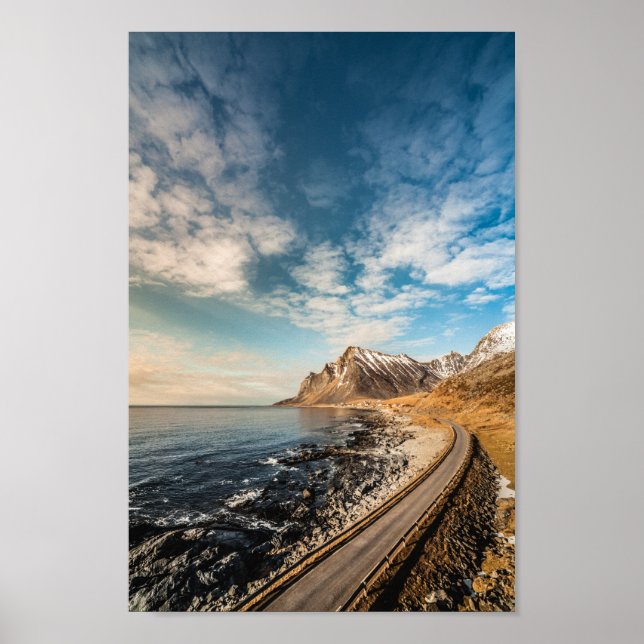 Lofoten Islands Scenia Road Poster (Framsidan)