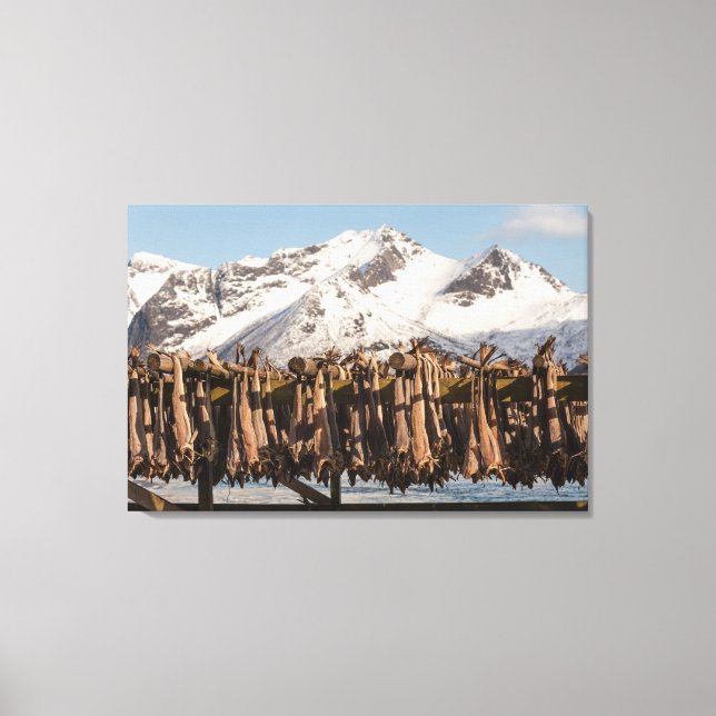 Lofoten Islands Stockfish Canvastryck (Framsida)