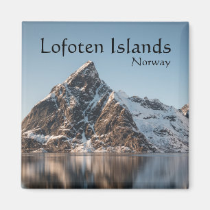 Lofoten Lofoten Mountain Ligcape Photo Magnet