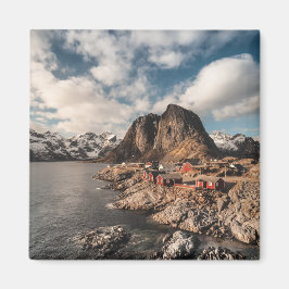 Lofoten Norge Fishing Village Magnet