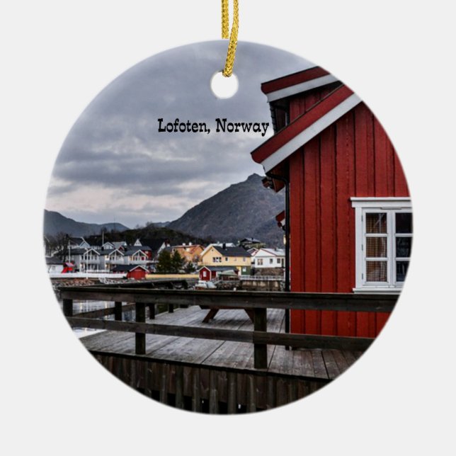 Lofoten, Norge Julgransprydnad Keramik (Framsidan)