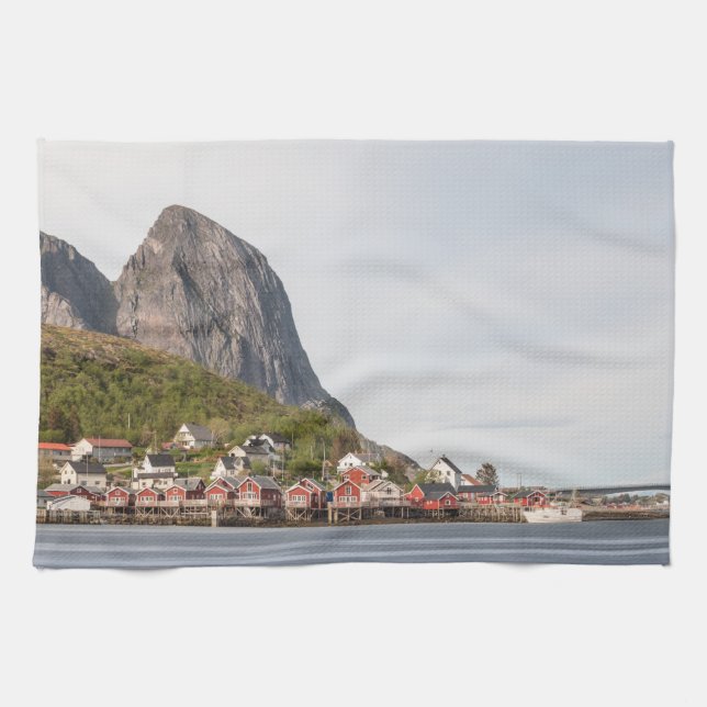 Lofoten Norge Kökshandduk (Horisontell)
