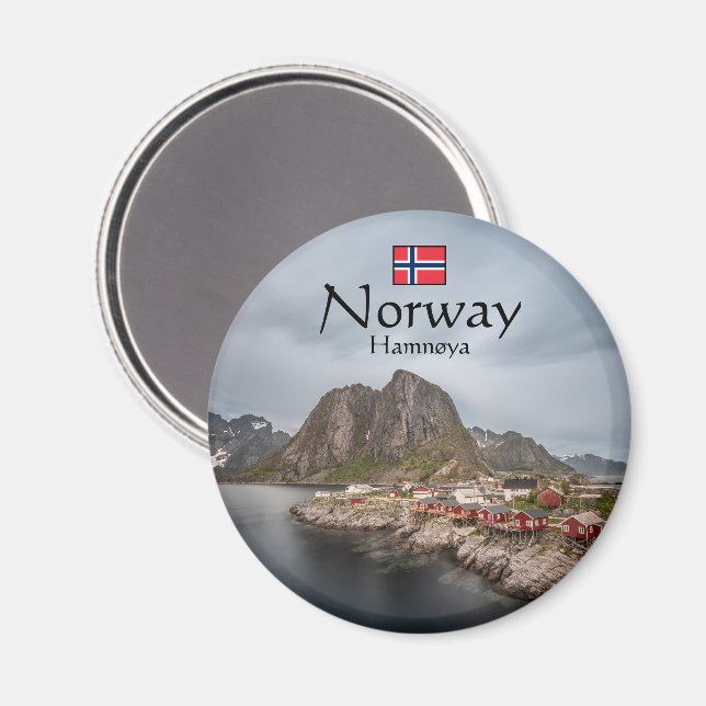 Lofoten Norge Magnet (Front/Back)