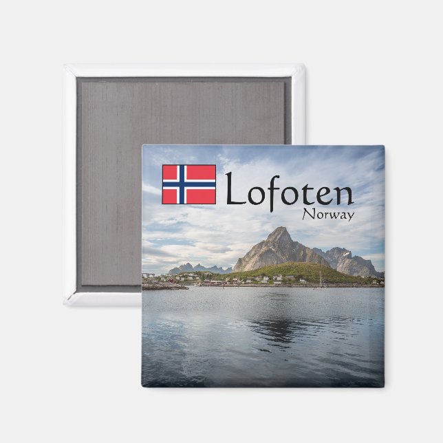 Lofoten Norge Magnet (Front/Back)