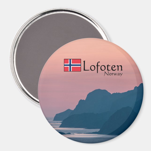 Lofoten Norge Magnet (Front/Back)
