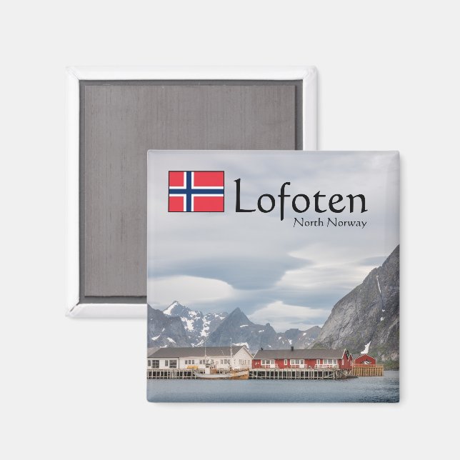 Lofoten Norge Magnet (Front/Back)