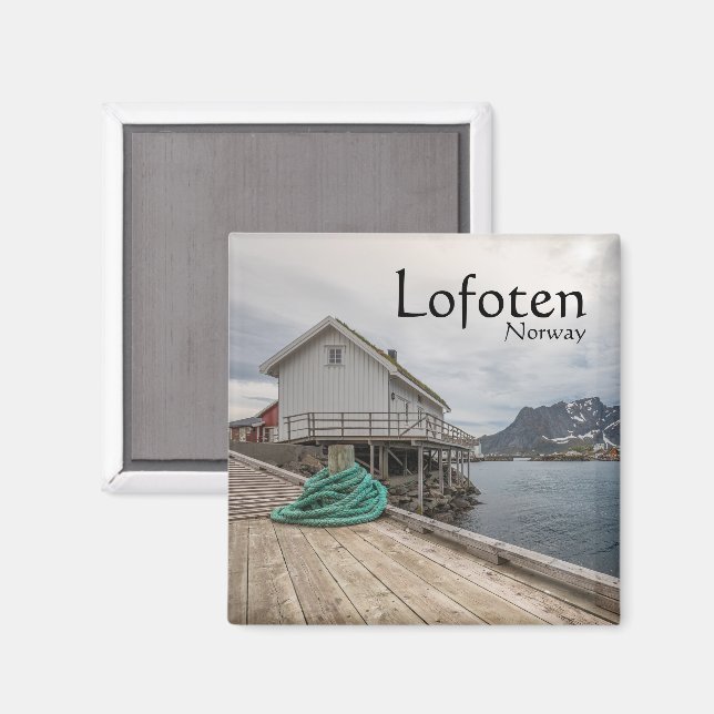 Lofoten Norge Magnet (Front/Back)