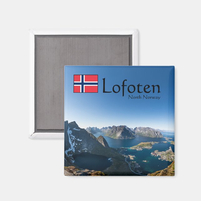 Lofoten Norge Magnet (Front/Back)