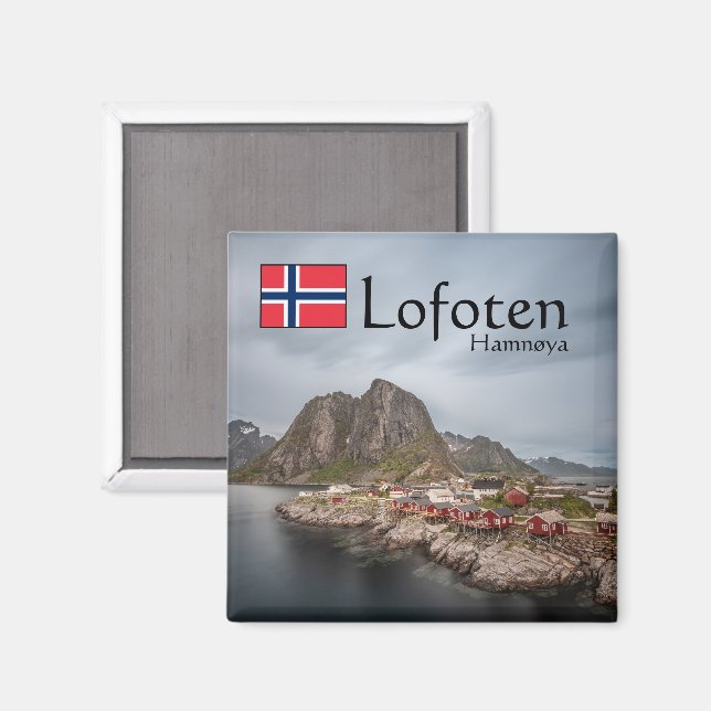 Lofoten Norge Magnet (Front/Back)