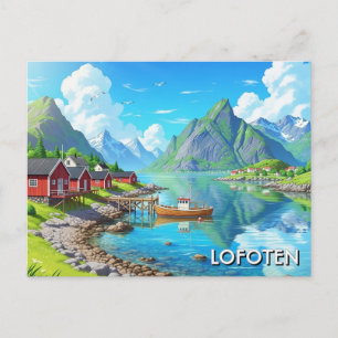 Lofoten Norge Resa Vykort