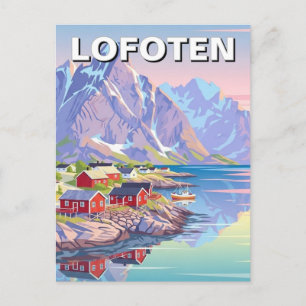 Lofoten Norge Resa Vykort