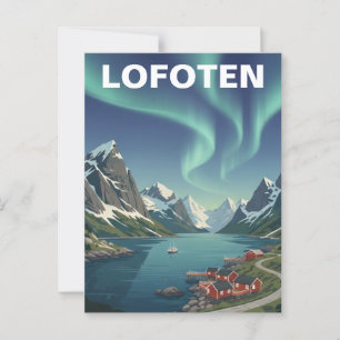 Lofoten Norge Resa Vykort