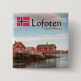 Lofoten Norge Souvenir Knapp