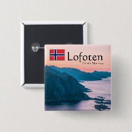 Lofoten Norge Souvenir Knapp