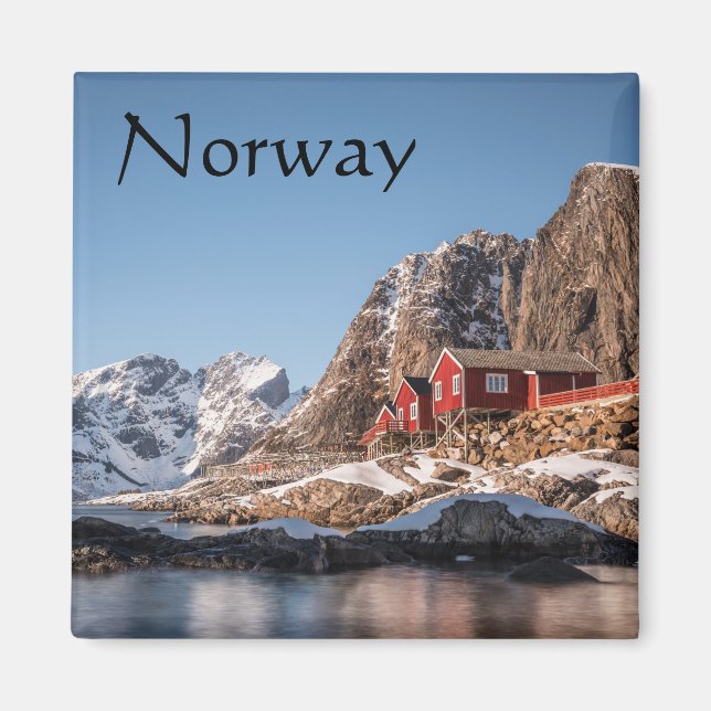 Lofoten Norge Souvenir Magnet (Framsidan)
