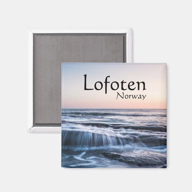 Lofoten Norge Souvenir  Magnet (Front/Back)
