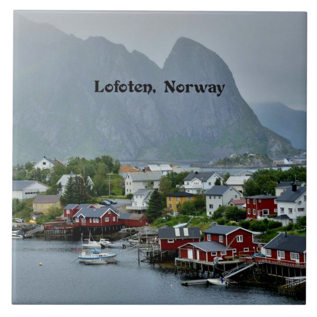 Lofoten, Norgens landskapsfoto Kakelplatta (Framsidan)