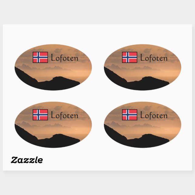 Lofoten Ovalt Klistermärke (Ark)