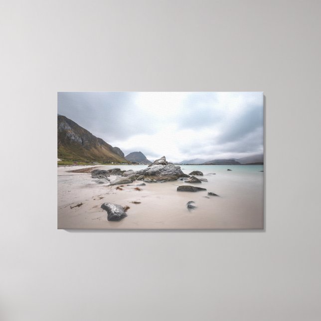Lofoten Ramberg Beach Canvastryck (Framsida)
