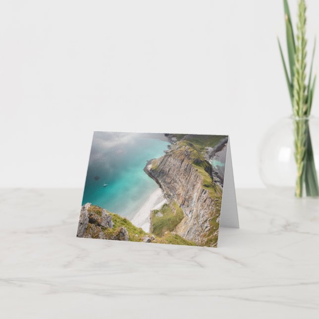 Lofoten Strand Norge Kort (Framsida)
