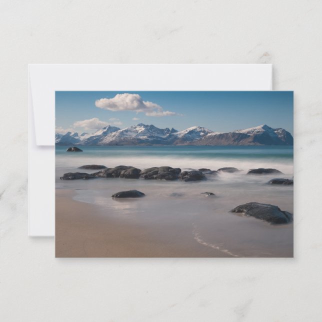 Lofoten Vikten Beach Card (Framsida)