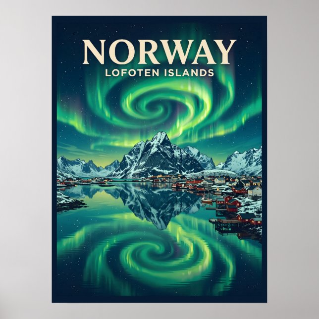 Lofotenöarna Norge Poster (Framsidan)