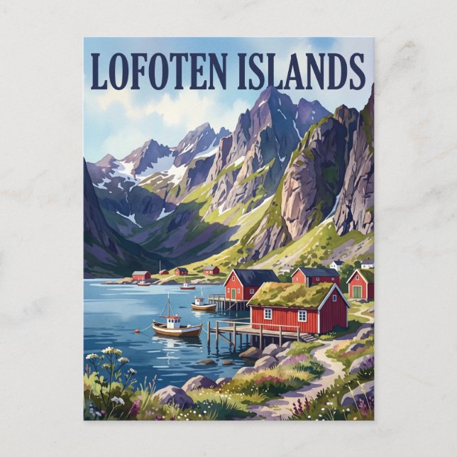 Lofotenöarna Norge Vykort (Framsida)