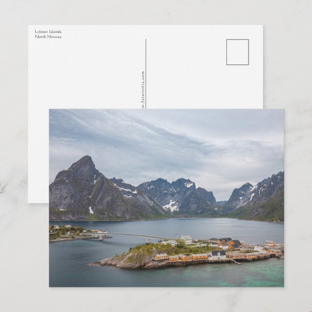 Lofotenöarna Norge Vykort (Fram/baksida)