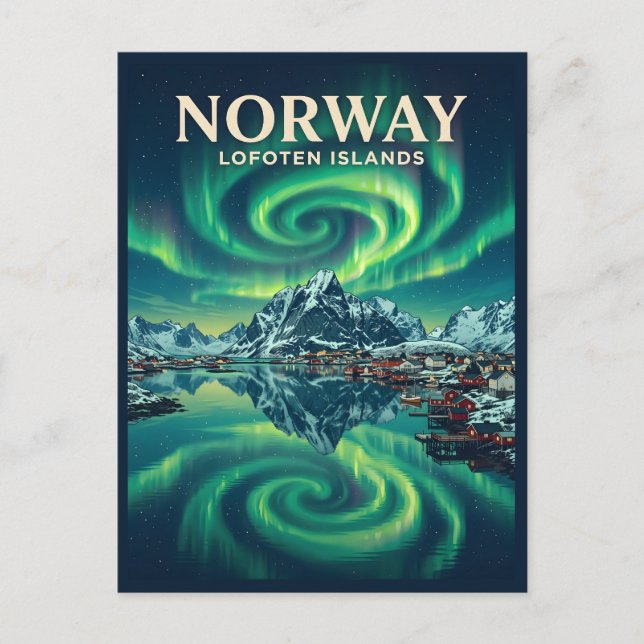 Lofotenöarna Norge Vykort (Framsida)